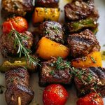 Rosemary Garlic Steak Kebabs Rosemary Garlic Steak Kebabs2