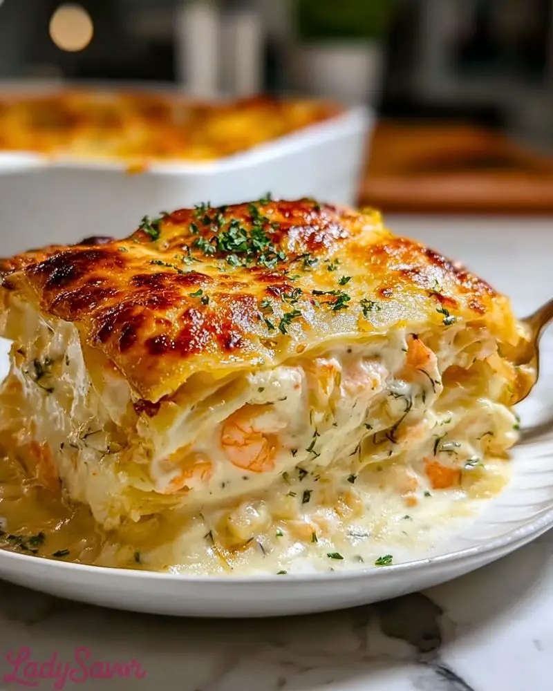 Seafood Lasagna Creamy Cheese Seafood Lasagna Creamy Cheese