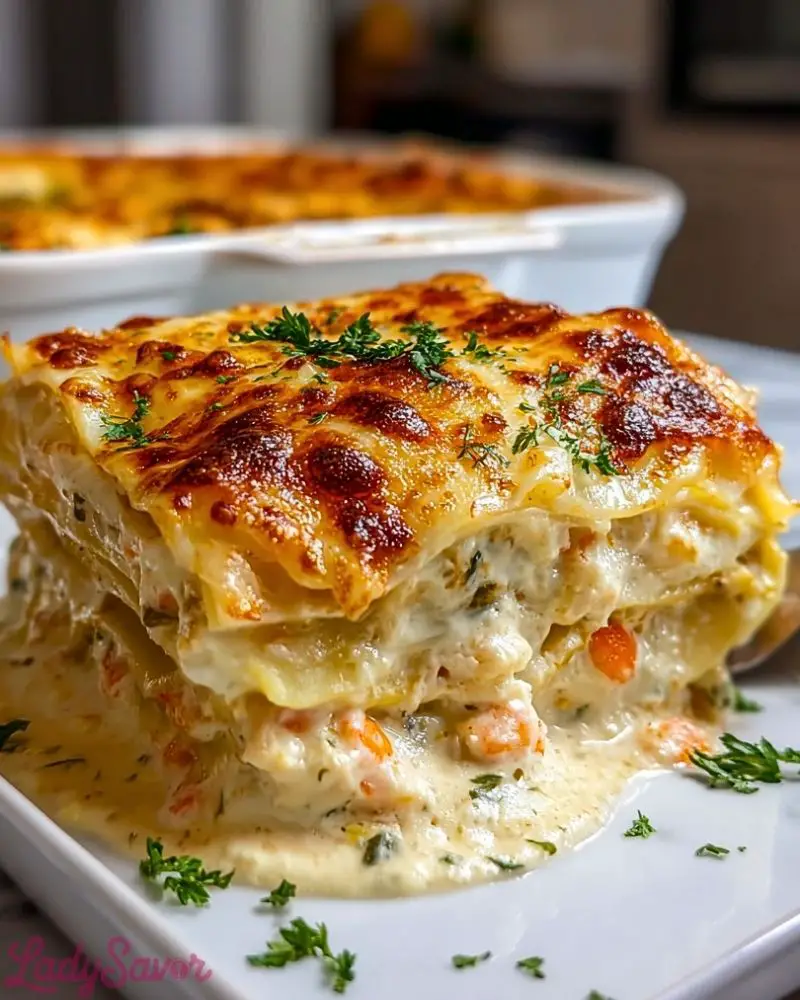 Seafood Lasagna Creamy Cheese Seafood Lasagna Creamy Cheese2