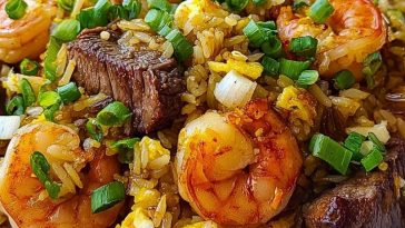 Shrimp and Steak Fried Rice