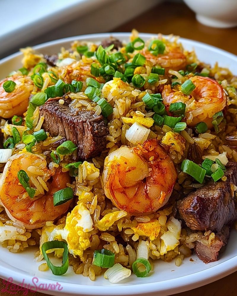 Shrimp and Steak Fried Rice Shrimp and Steak Fried Rice