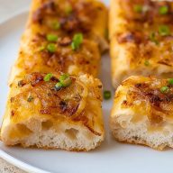 Soft Cheesy Onion Bread