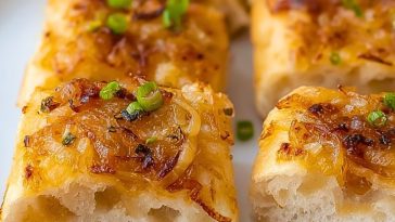 Soft Cheesy Onion Bread