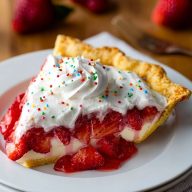 Strawberry Pop Tart Pie