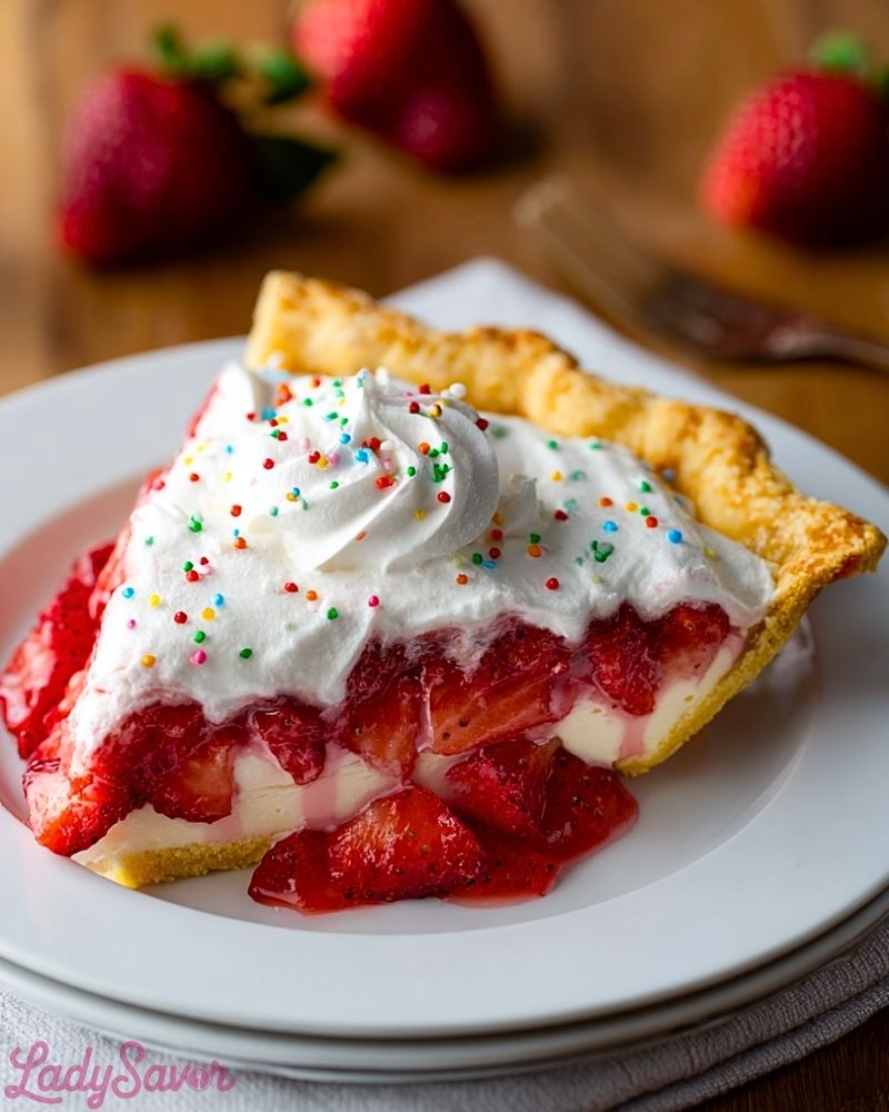 Strawberry Pop Tart Pie