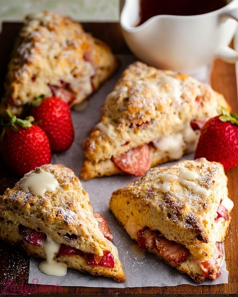 Strawberry Scones Strawberry Scones