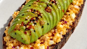 Avocado Egg Salad Toast with Garlic Confit