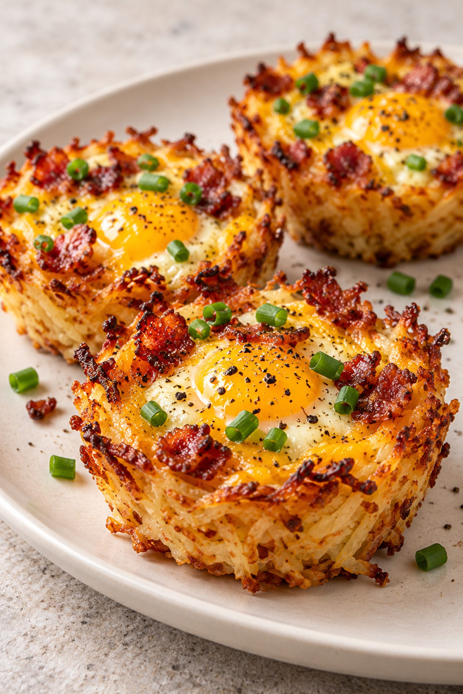 Bacon Egg Cheddar Hash Brown Nests Bacon Egg Cheddar Hash Brown Nests