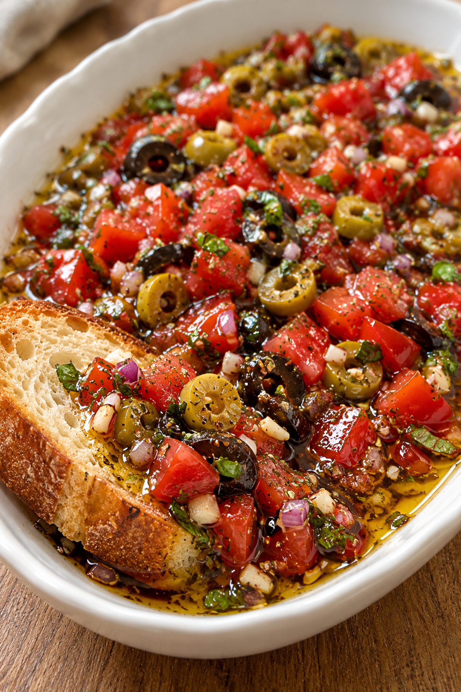Balsamic Tomato Bread Dip Balsamic Tomato Bread Dip
