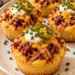 BBQ Pulled Pork Cornbread Cups