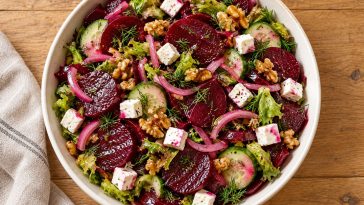 Beet Salad with Feta and Cucumber