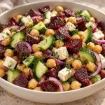 Beetroot Chickpea Salad with Feta