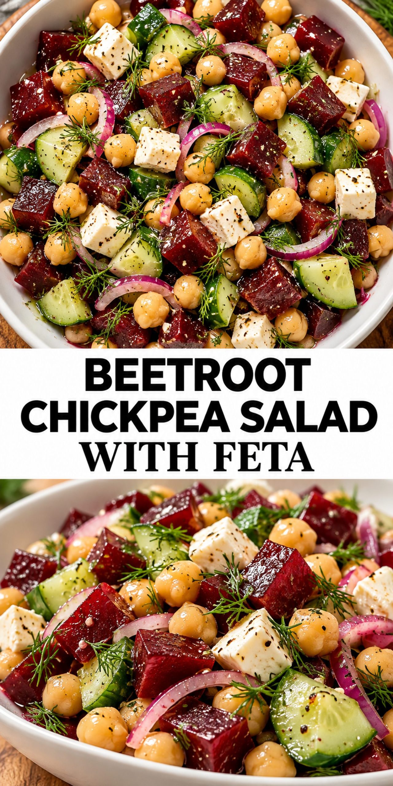 Beetroot Chickpea Salad with Feta Beetroot Chickpea Salad with Feta