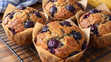 Blueberry Banana Bread Muffins