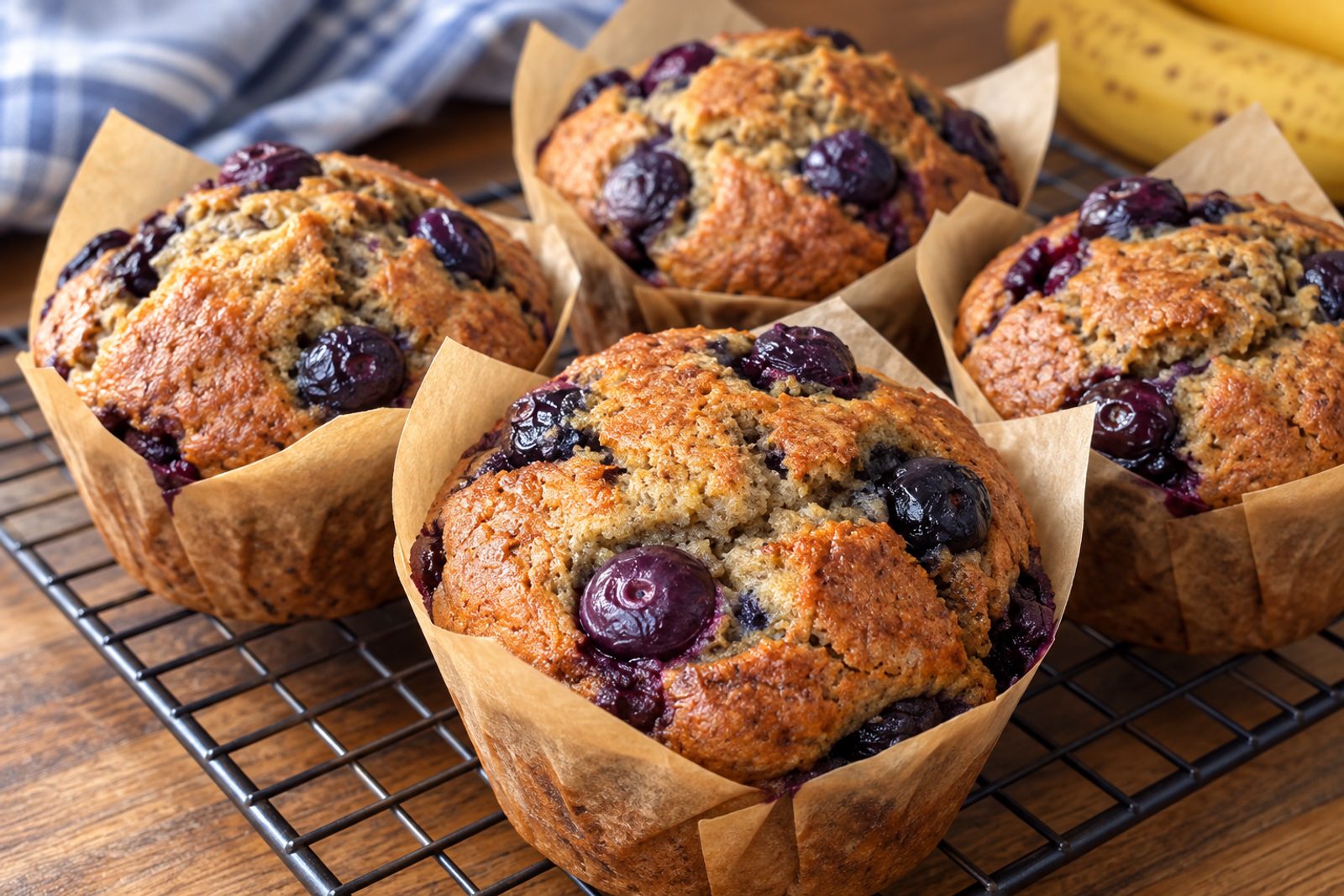 Blueberry Banana Bread Muffins