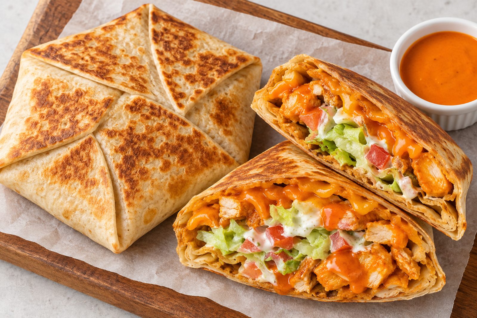Buffalo Chicken Crunch Wrap