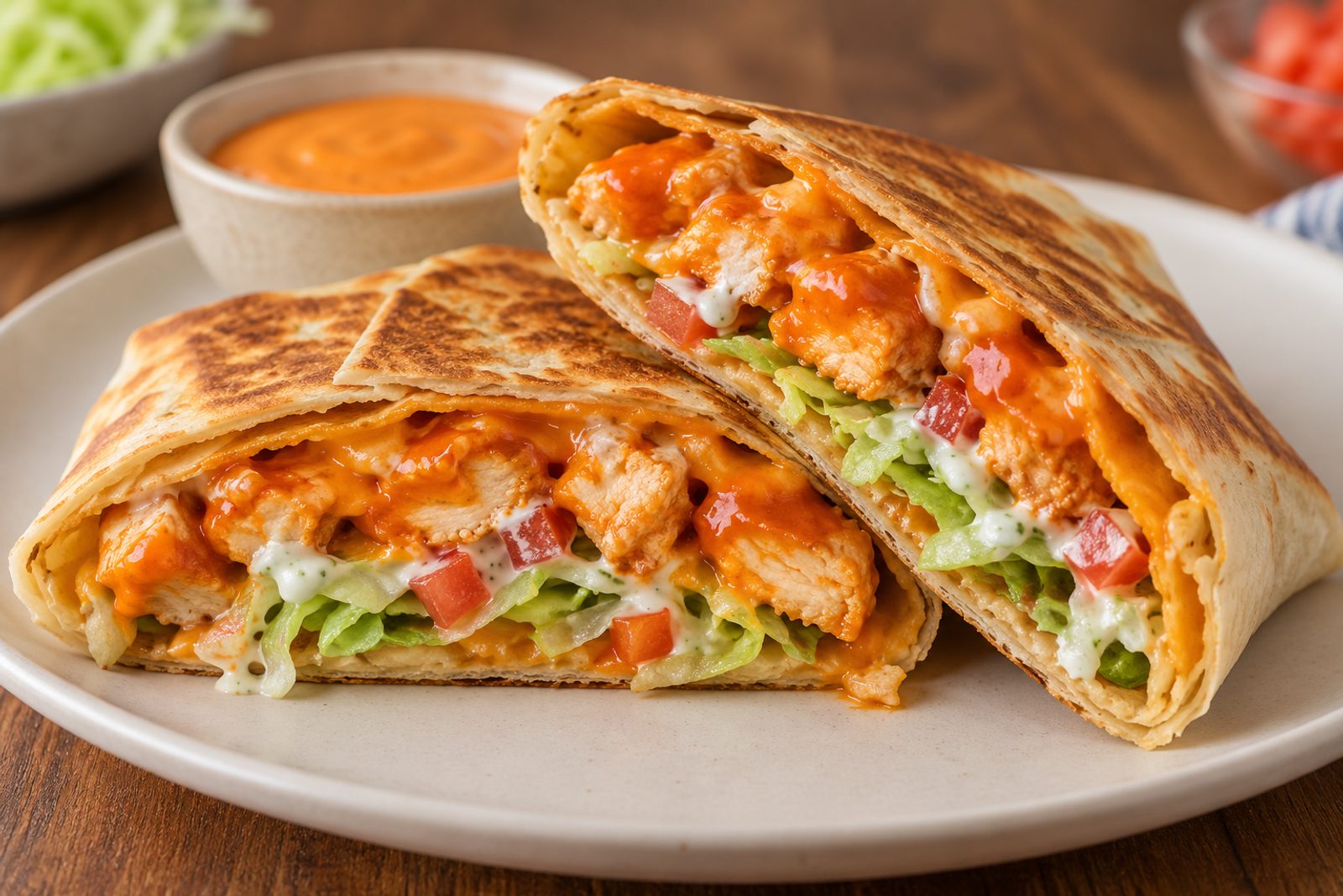 Buffalo Chicken Crunch Wrap