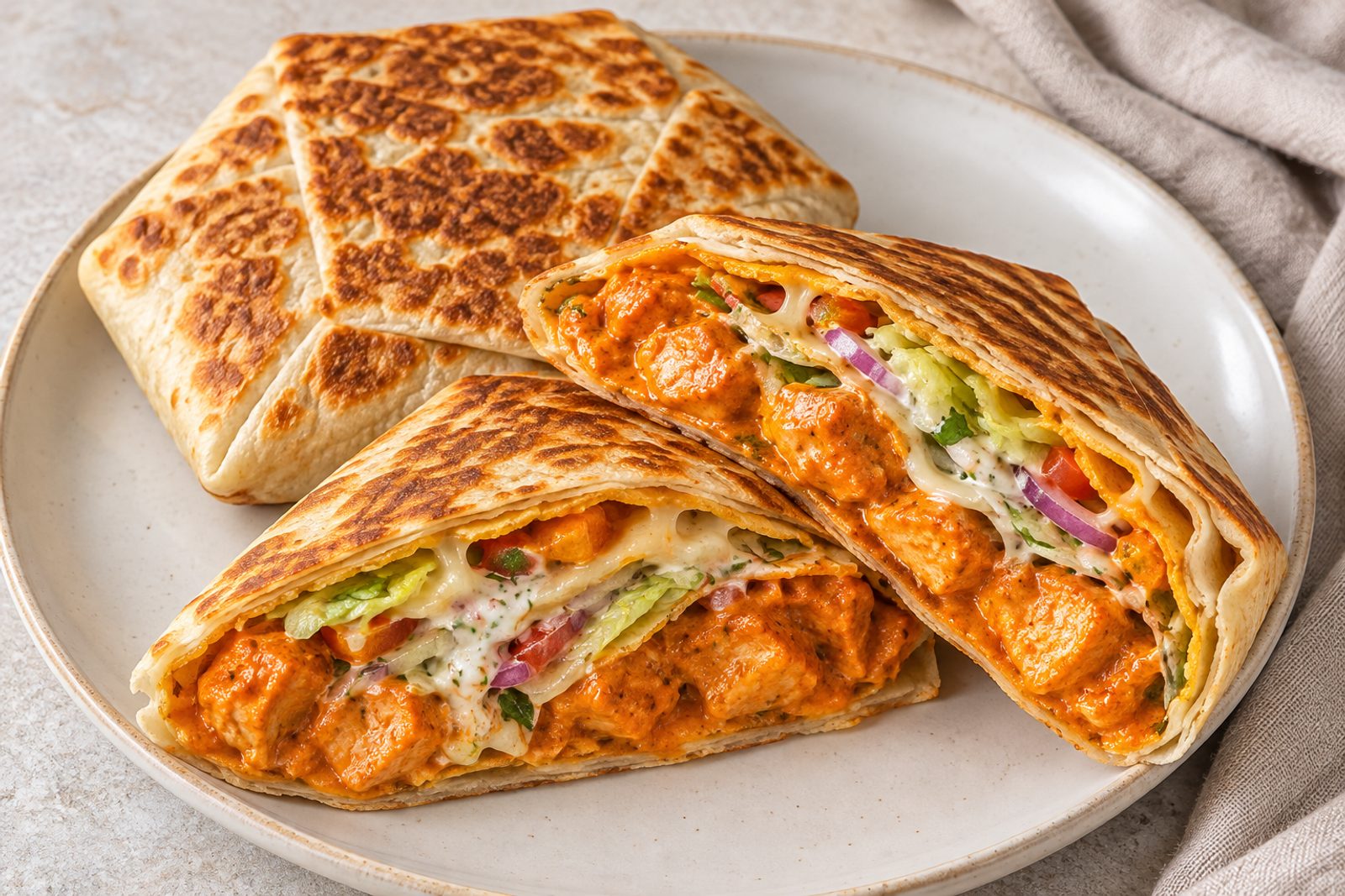Butter Chicken Crunchwrap