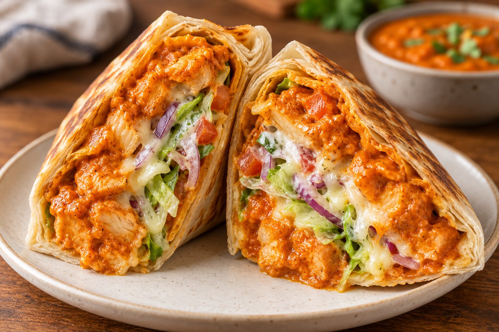 Butter Chicken Crunchwrap Butter Chicken Crunchwrap