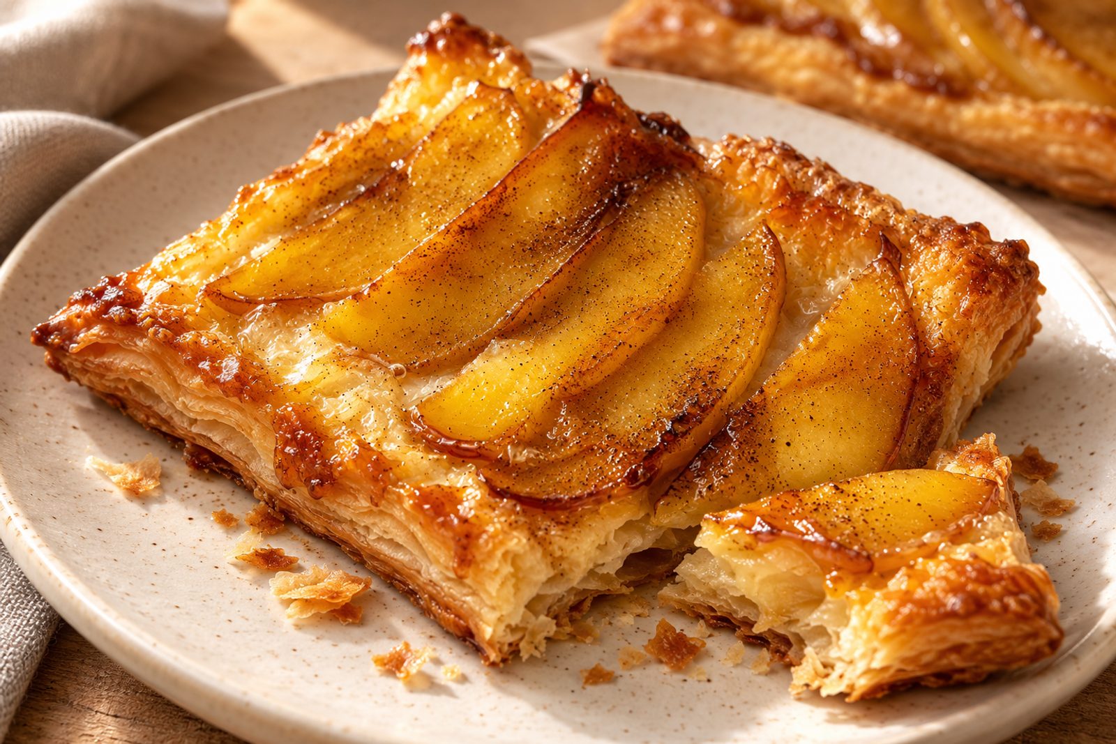 Caramelized Cinnamon Apple Puff Pastry