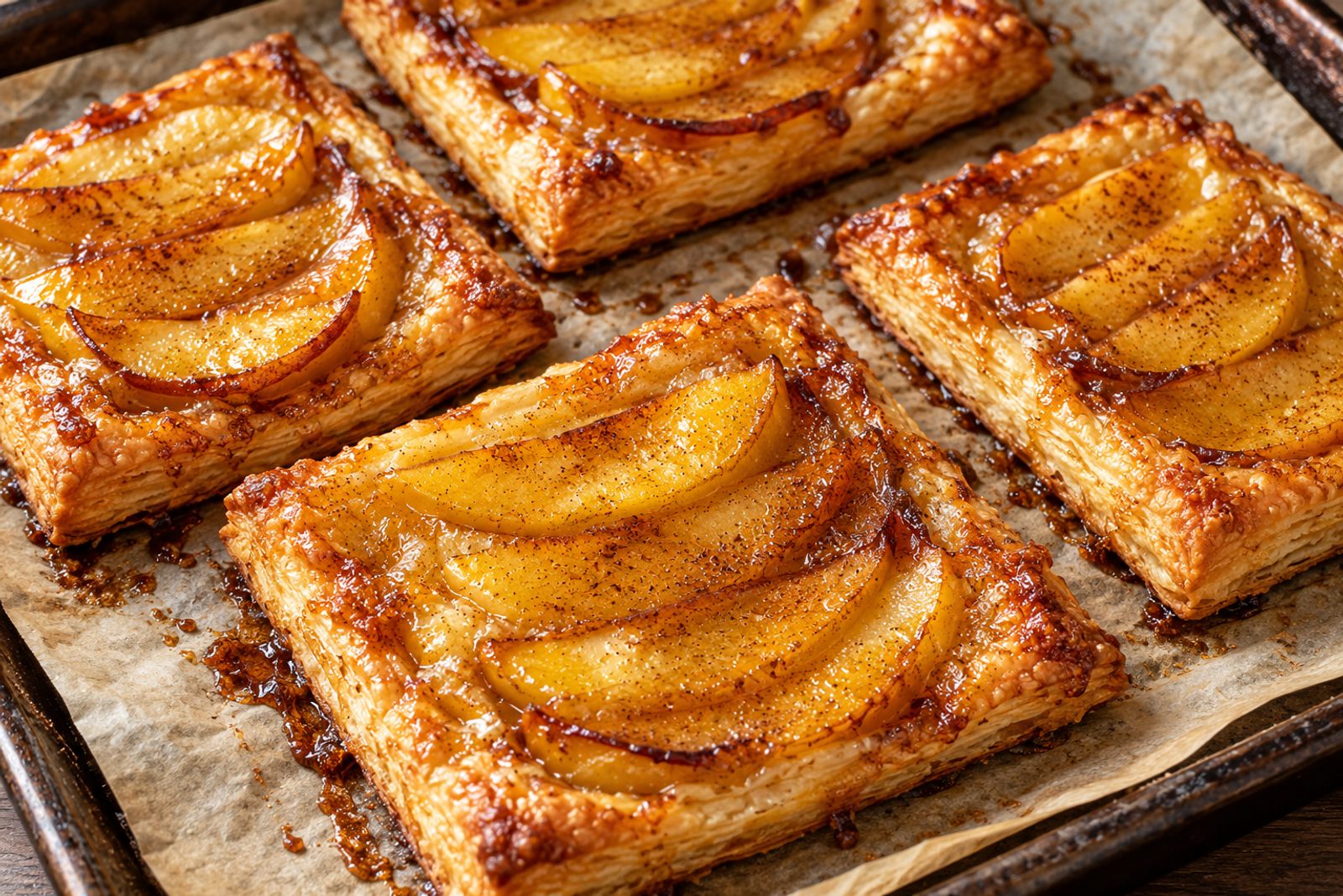 Caramelized Cinnamon Apple Puff Pastry