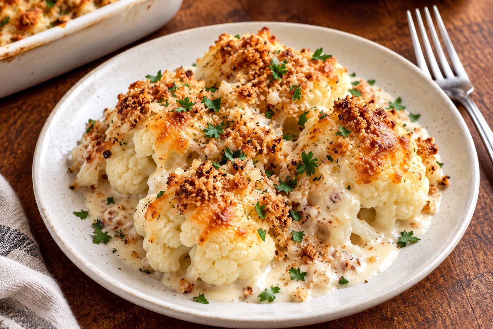 Cauliflower Au Gratin