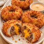 Cheeseburger Stuffed Onion Rings