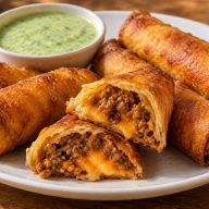 Cheesy Beef Taquitos