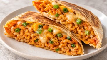 Cheesy Buldak Crunchwrap