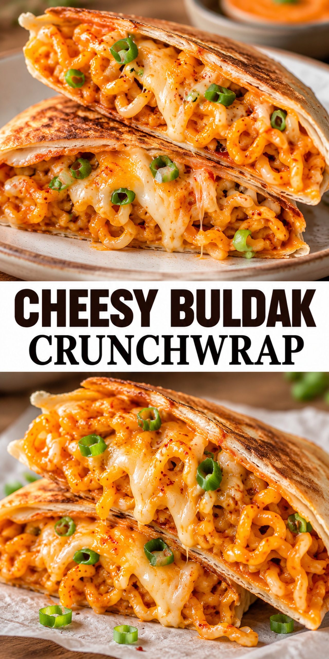 Cheesy Buldak Crunchwrap Cheesy Buldak Crunchwrap