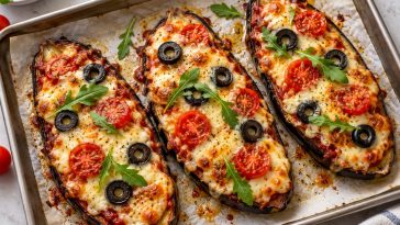 Cheesy Eggplant Pizza
