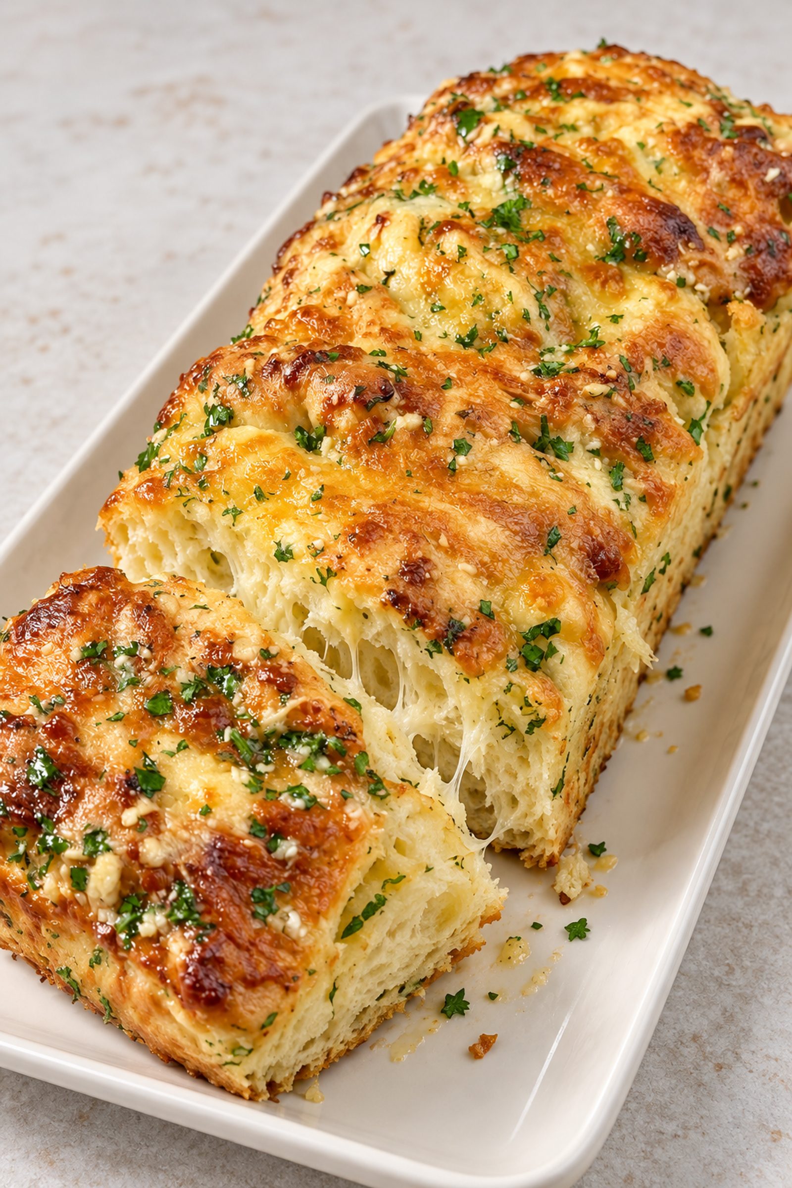 Cheesy Pull-Apart Garlic Bread