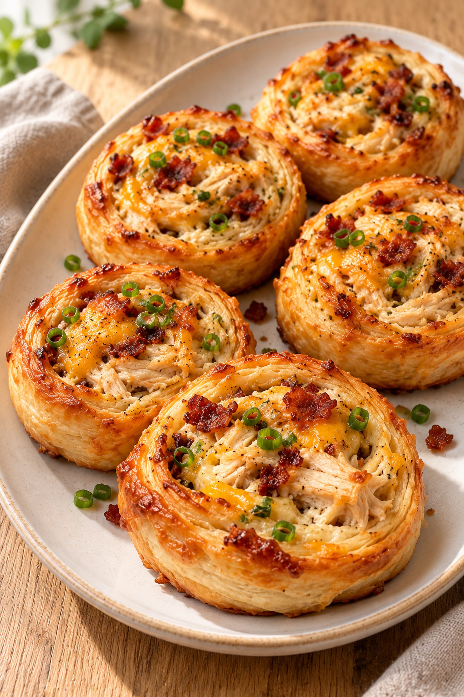 Chicken Bacon Ranch Pastry Pinwheels Chicken Bacon Ranch Pastry Pinwheels
