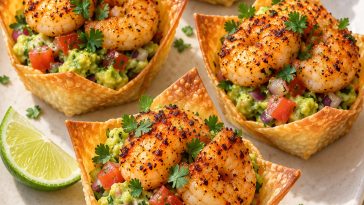 Chili Lime Shrimp Avocado Cups