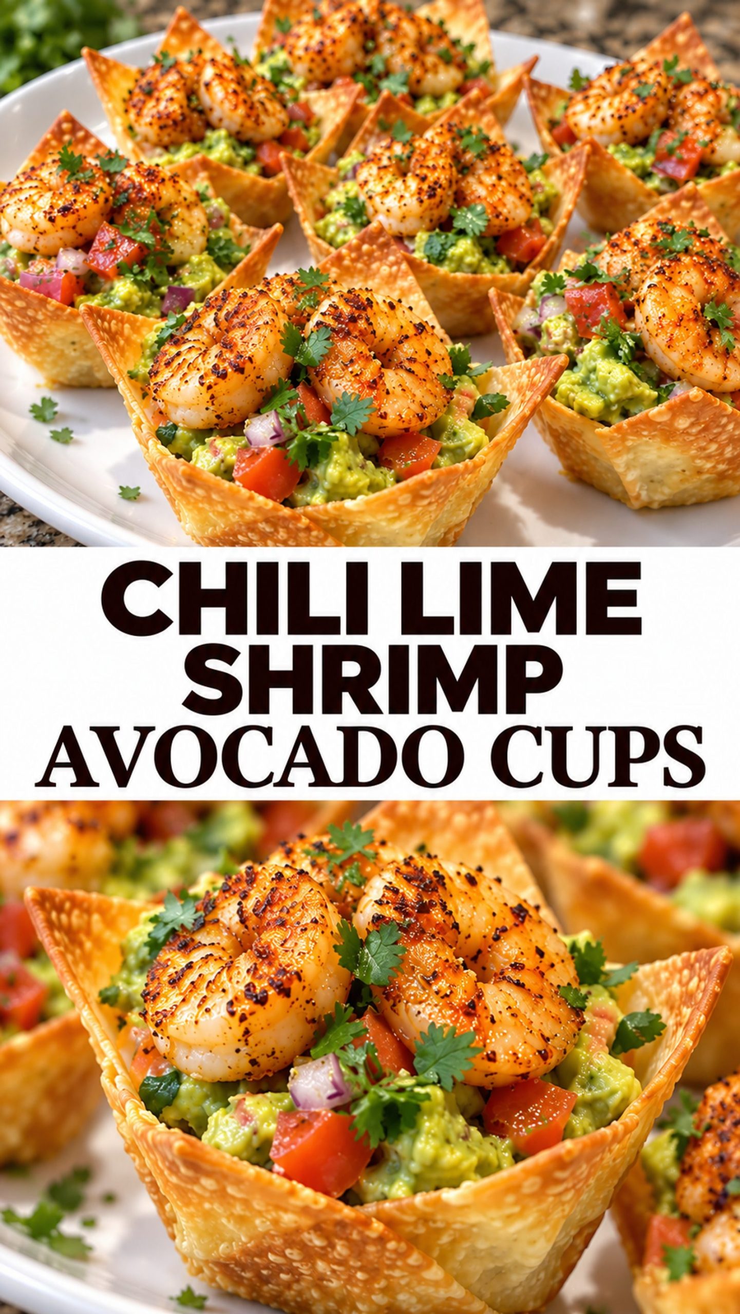 Chili Lime Shrimp Avocado Cups