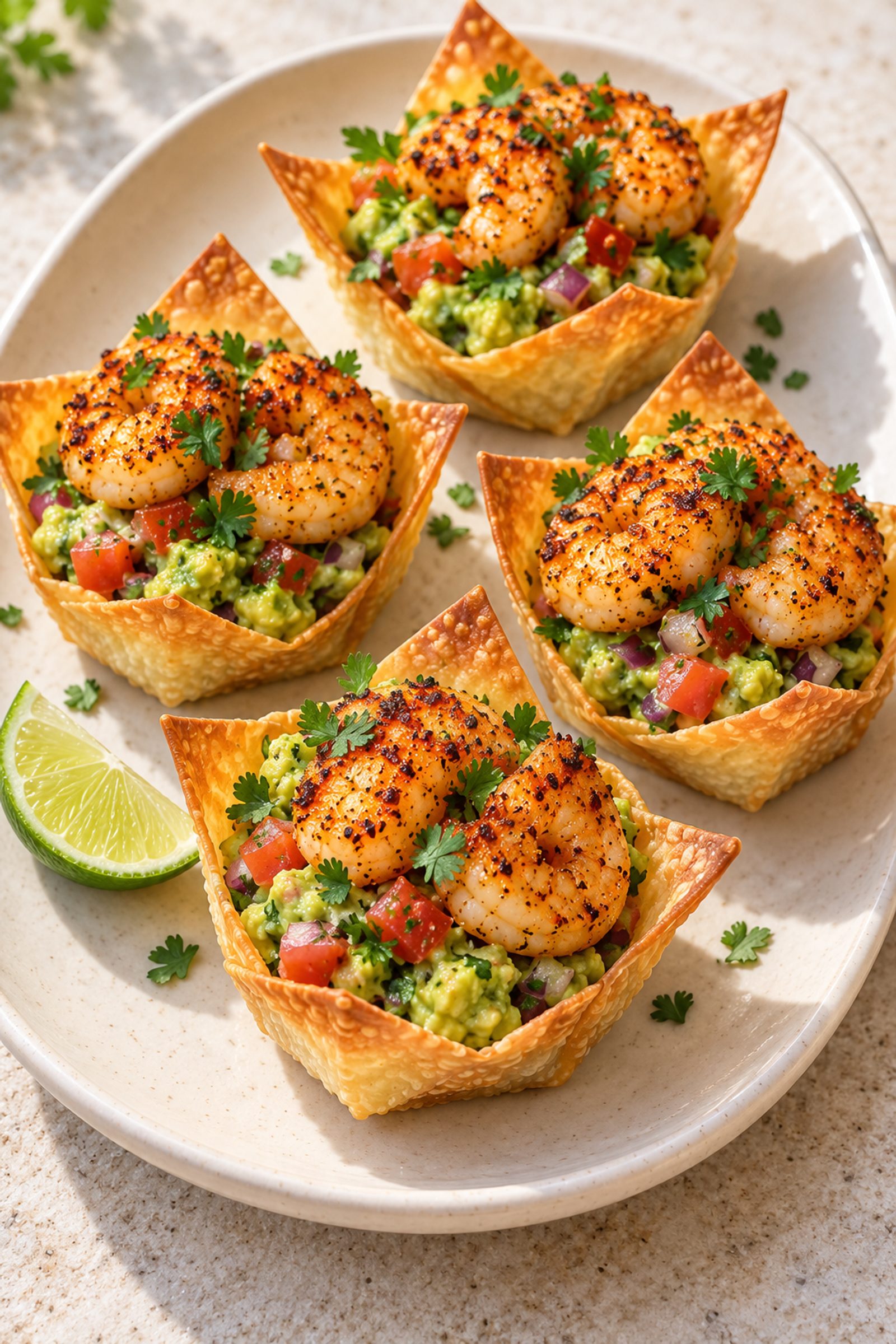 Chili Lime Shrimp Avocado Cups