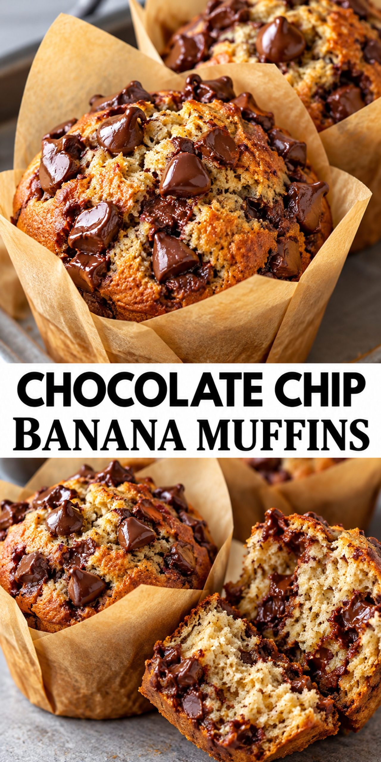 Chocolate Chip Banana Muffins