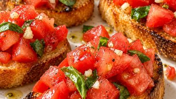 Classic Italian Bruschetta Recipe with Fresh Tomatoes and Basil