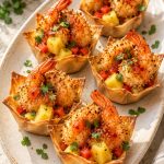 Coconut Shrimp Pineapple Wonton Cups