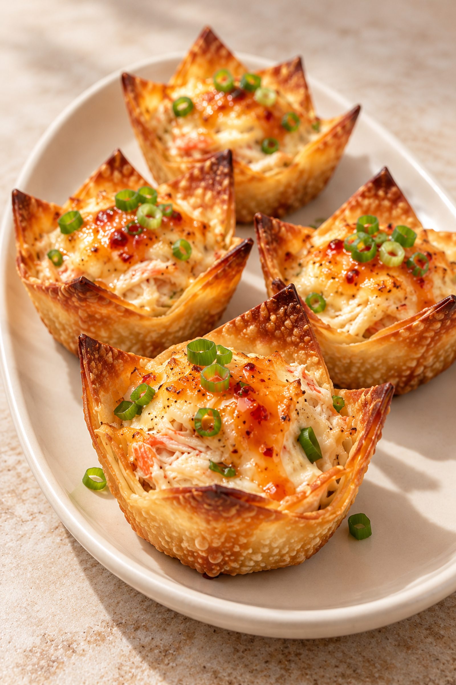 Crab Rangoon Crunch Cups