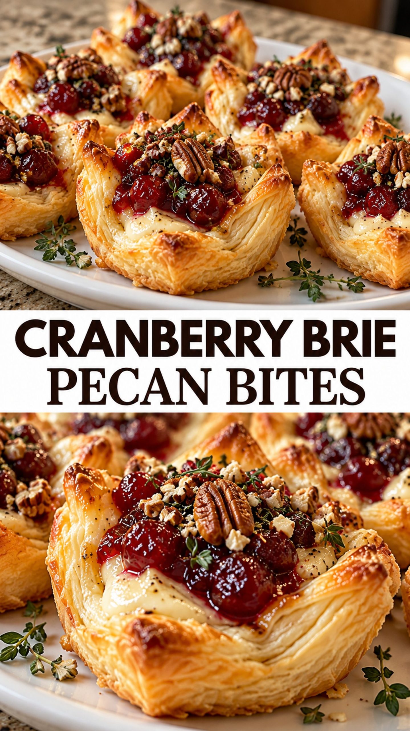 Cranberry Brie Pecan Bites Cranberry Brie Pecan Bites