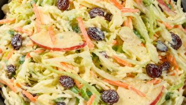Creamy Apple Raisin Coleslaw