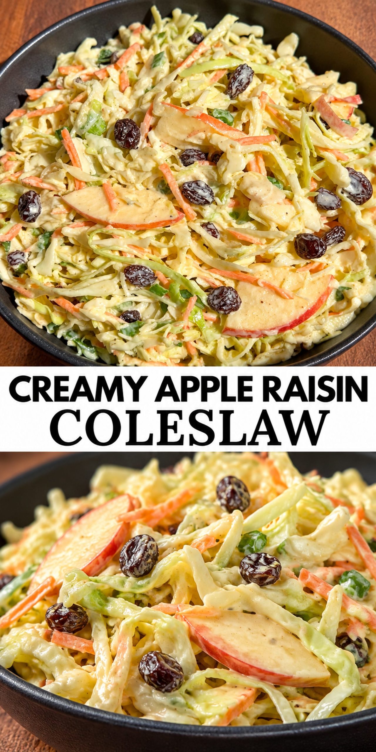 Creamy Apple Raisin Coleslaw Creamy Apple Raisin Coleslaw