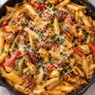 Creamy Chicken Fajita Pasta