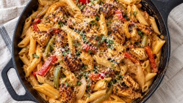 Creamy Chicken Fajita Pasta