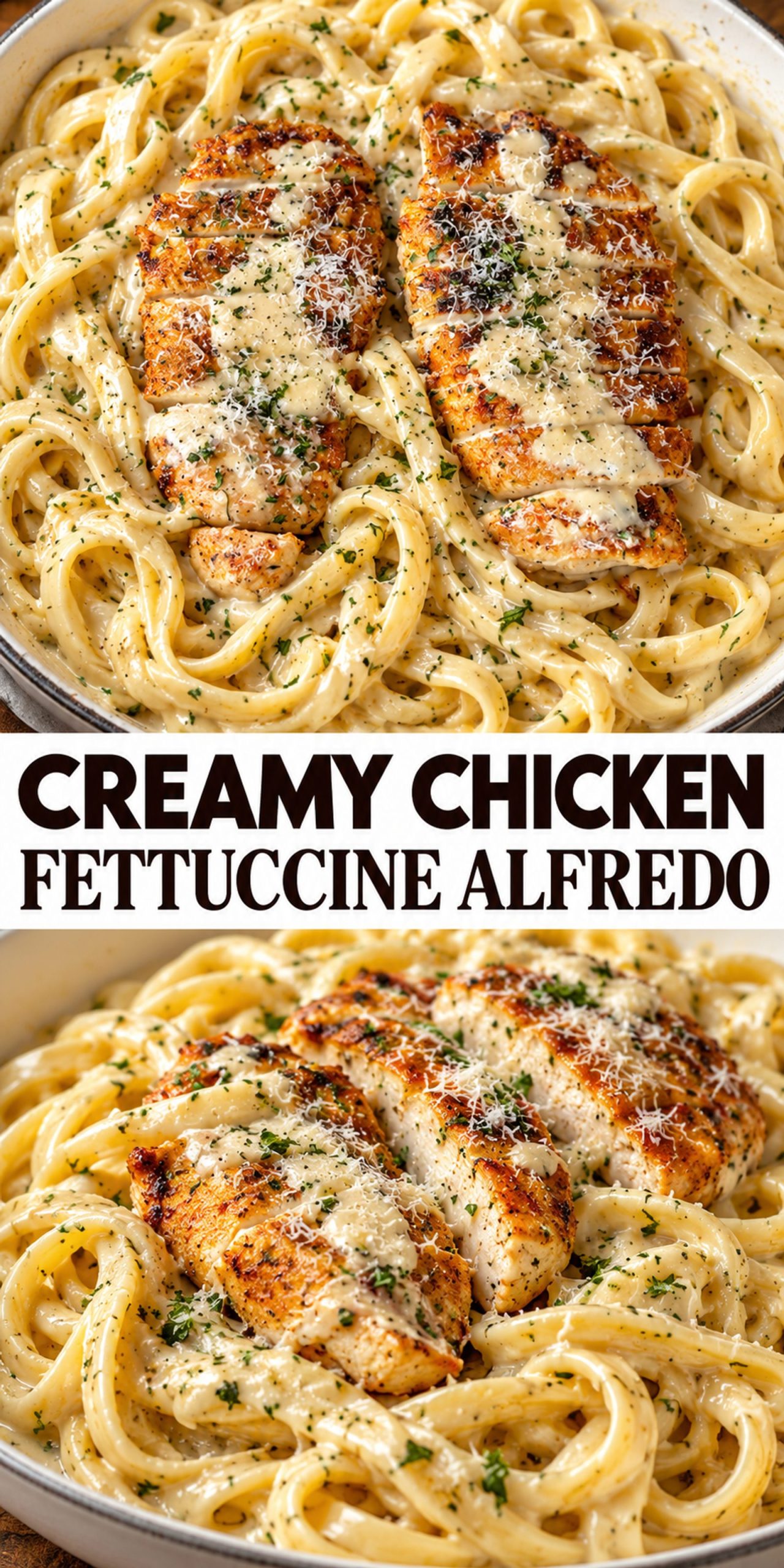 Creamy Chicken Fettuccine Alfredo
