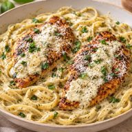 Creamy Chicken Pesto Pasta
