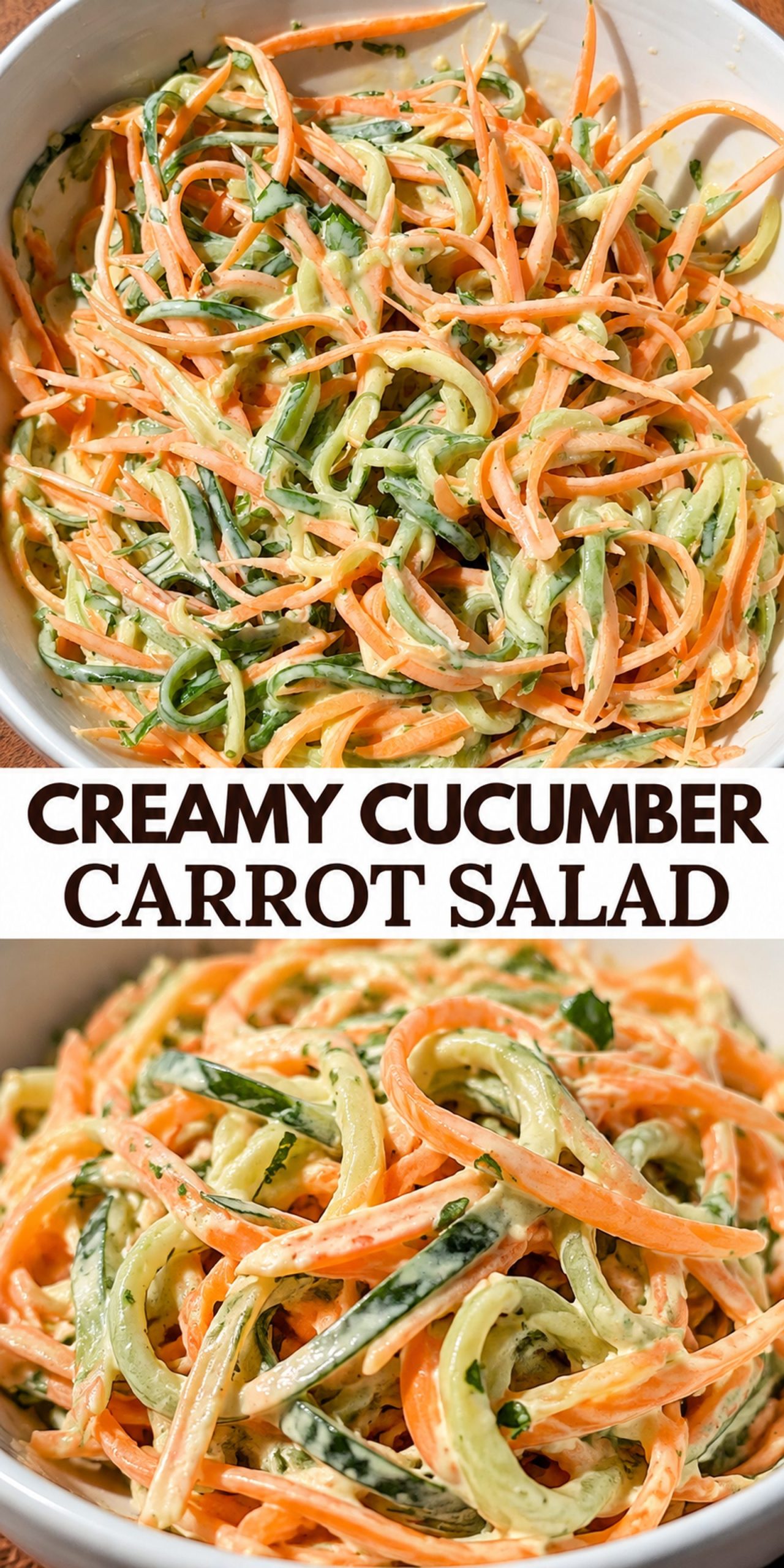 Creamy Cucumber Carrot Salad Creamy Cucumber Carrot Salad
