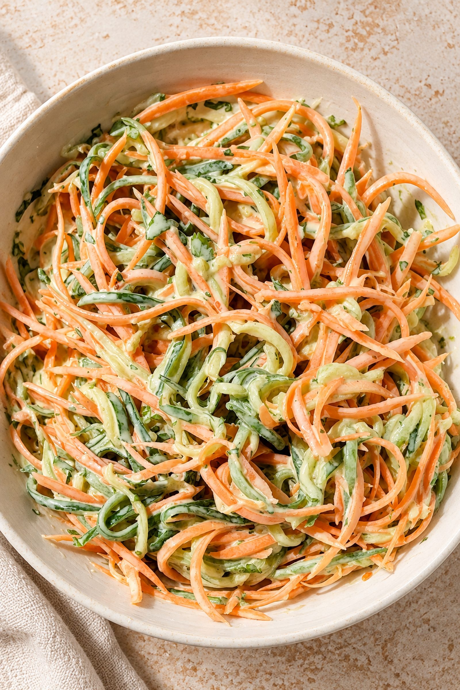 Creamy Cucumber Carrot Salad Creamy Cucumber Carrot Salad