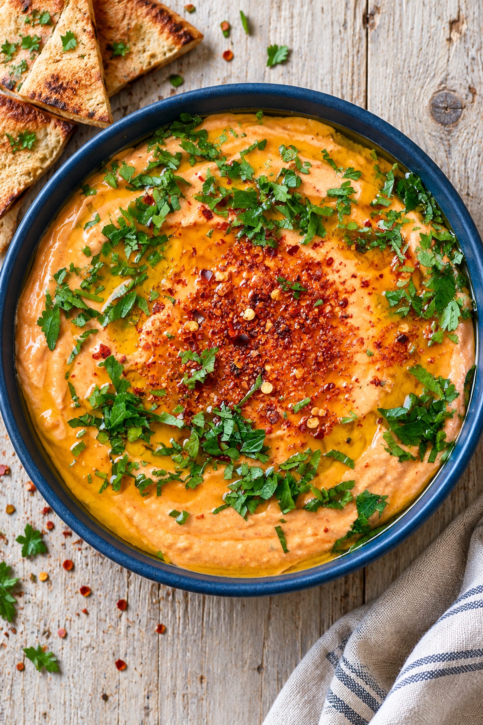 Creamy Roasted Pepper Feta Dip Creamy Roasted Pepper Feta Dip